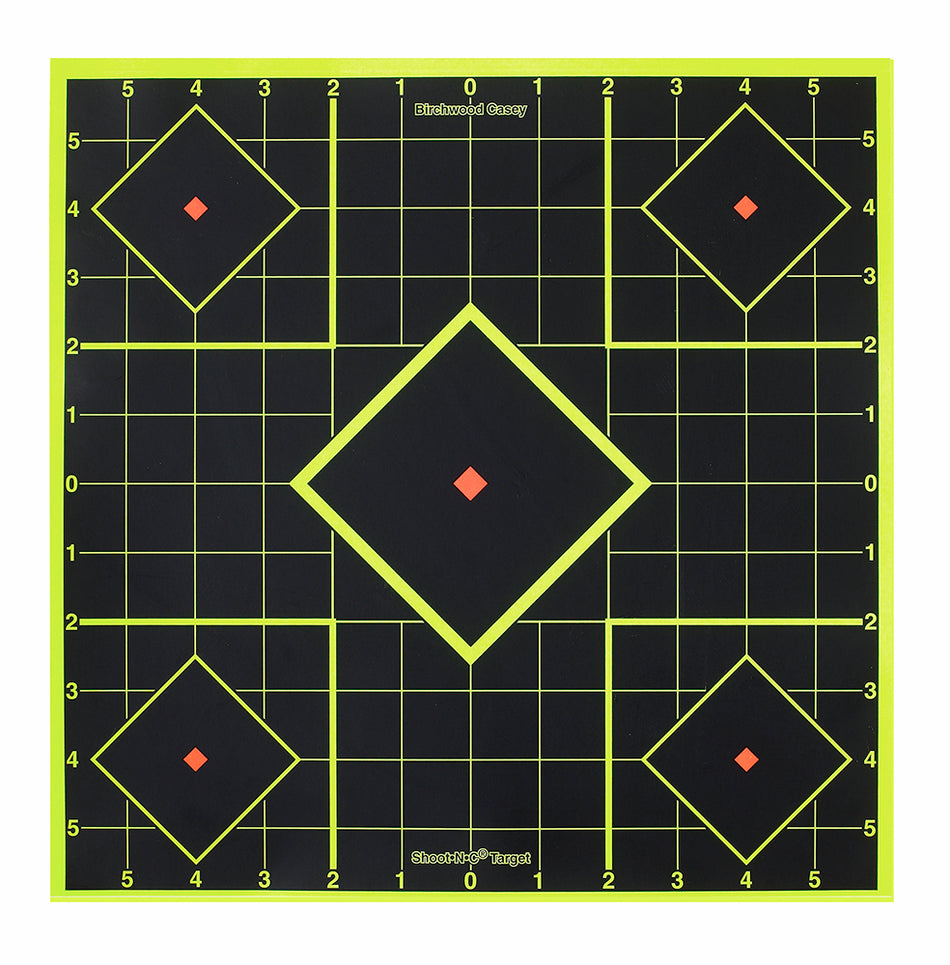 Birchwood Casey 34105 Shoot-N-C 8" Five-Diamond Self-Adhesive Target 6 Pack