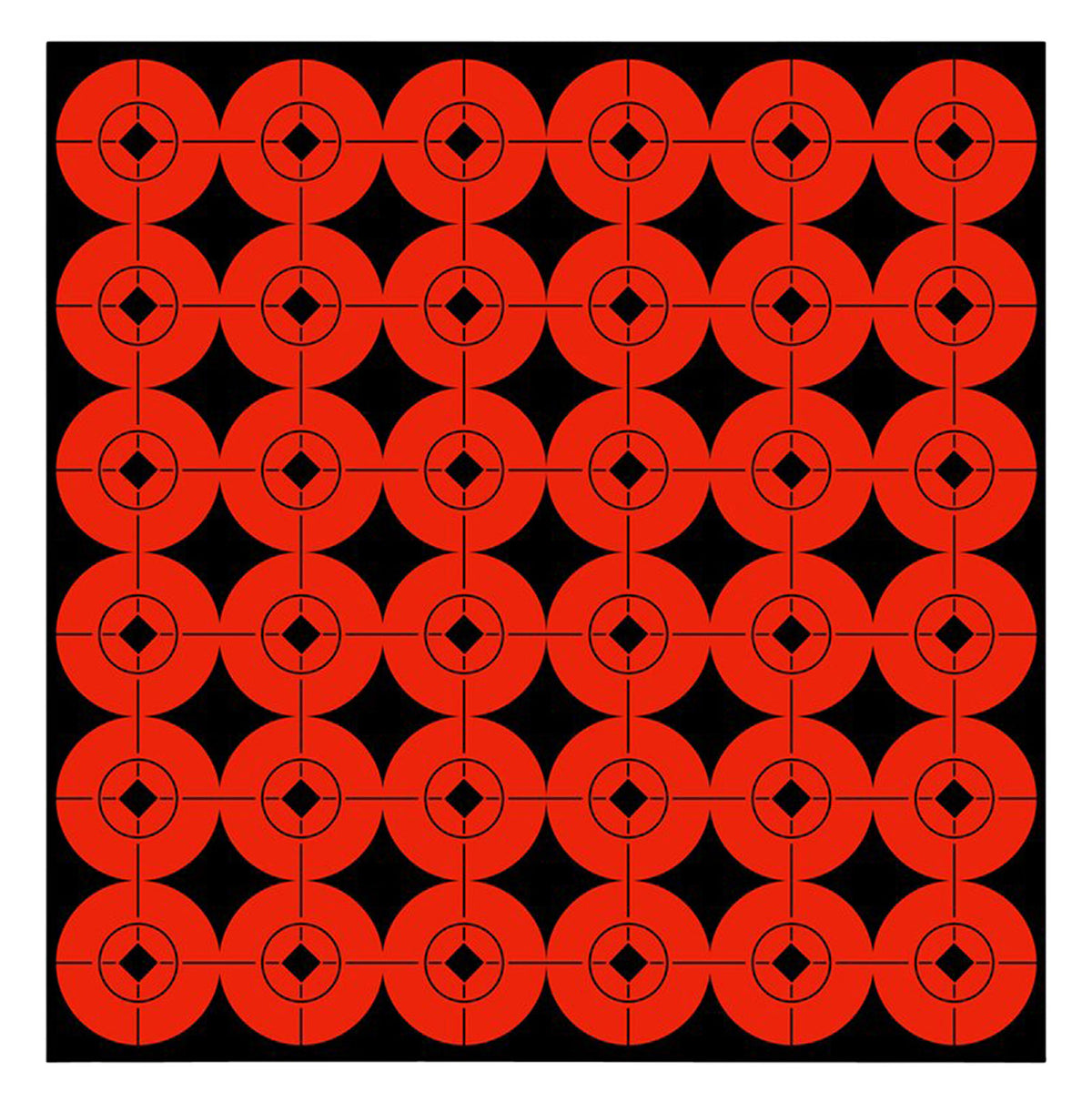 Birchwood Casey 33901 1" Orange/Black Target Spots Self-Adhesive Bullseye 360 Pack
