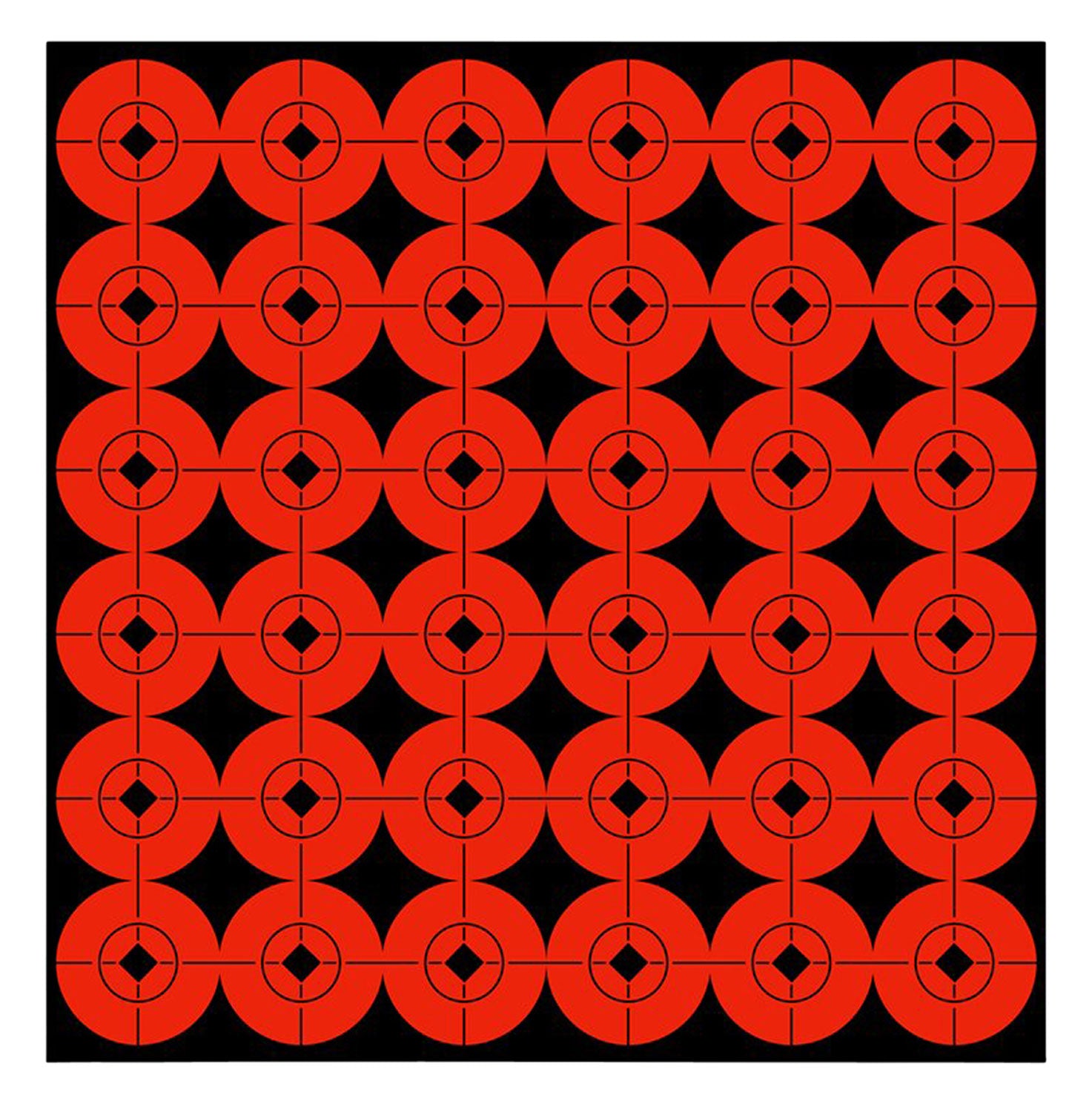 Birchwood Casey 33901 1" Orange/Black Target Spots Self-Adhesive Bullseye 360 Pack