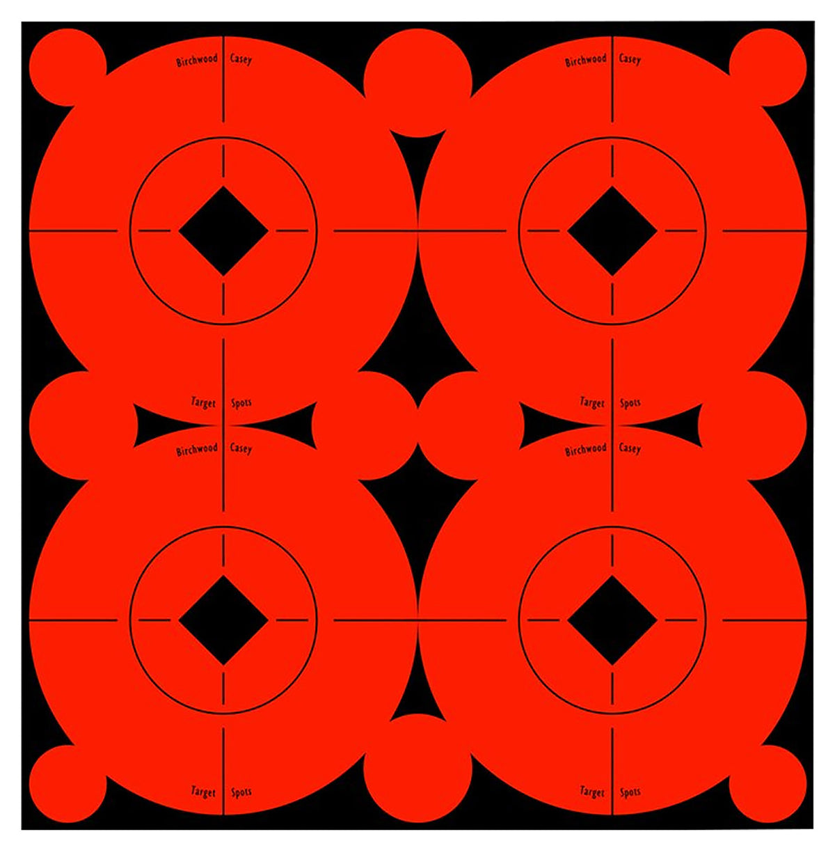 Birchwood Casey 33903 3" Orange/Black Target Spots Self-Adhesive Bullseye 40 Pack