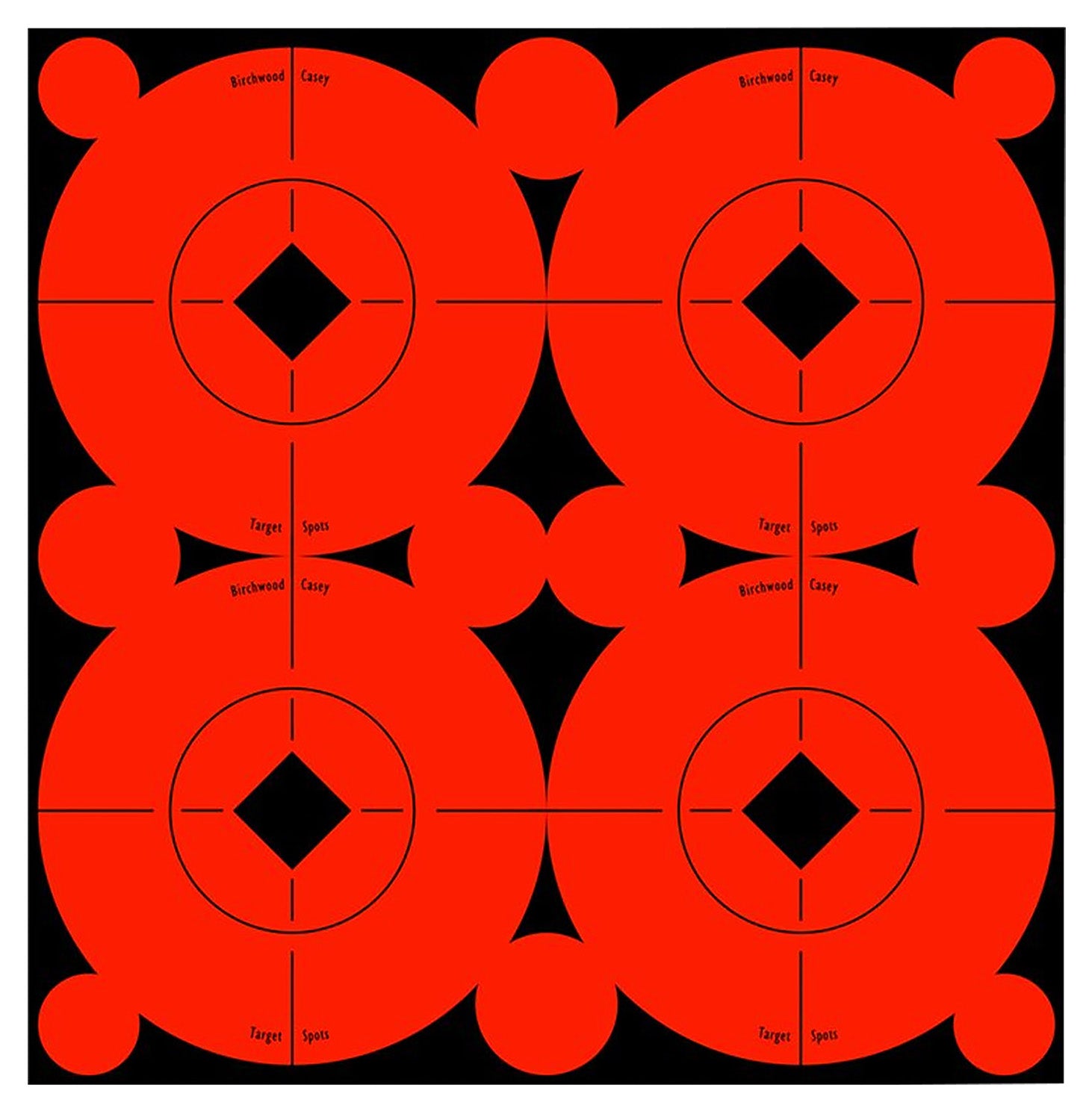 Birchwood Casey 33903 3" Orange/Black Target Spots Self-Adhesive Bullseye 40 Pack