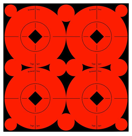 Birchwood Casey 33903 3" Orange/Black Target Spots Self-Adhesive Bullseye 40 Pack