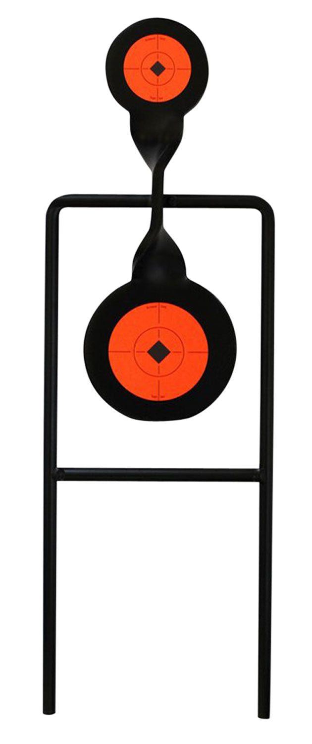 Birchwood Casey 46244 Double Mag Handgun Steel Spinning Target Up to 44 Mag Black/Orange