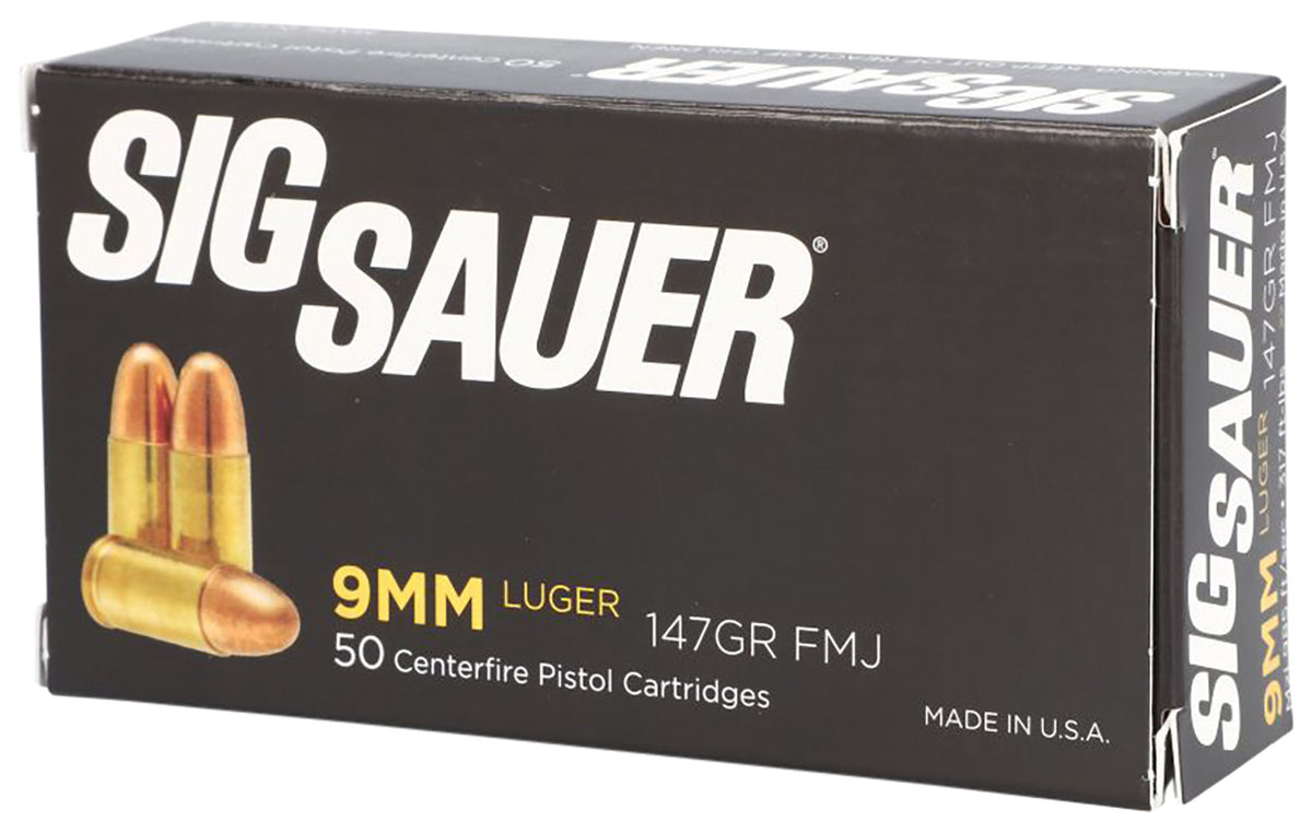 Sig Sauer 9mm Luger/Parabellum E9MMB350 Elite Ball Full Metal Jacket FMJ 147 Grain