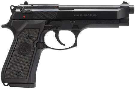 Beretta M9 Full Size 9mm Luger Pistol, 4.9" Barrel, Black Bruniton Finish, 15+1 Capacity