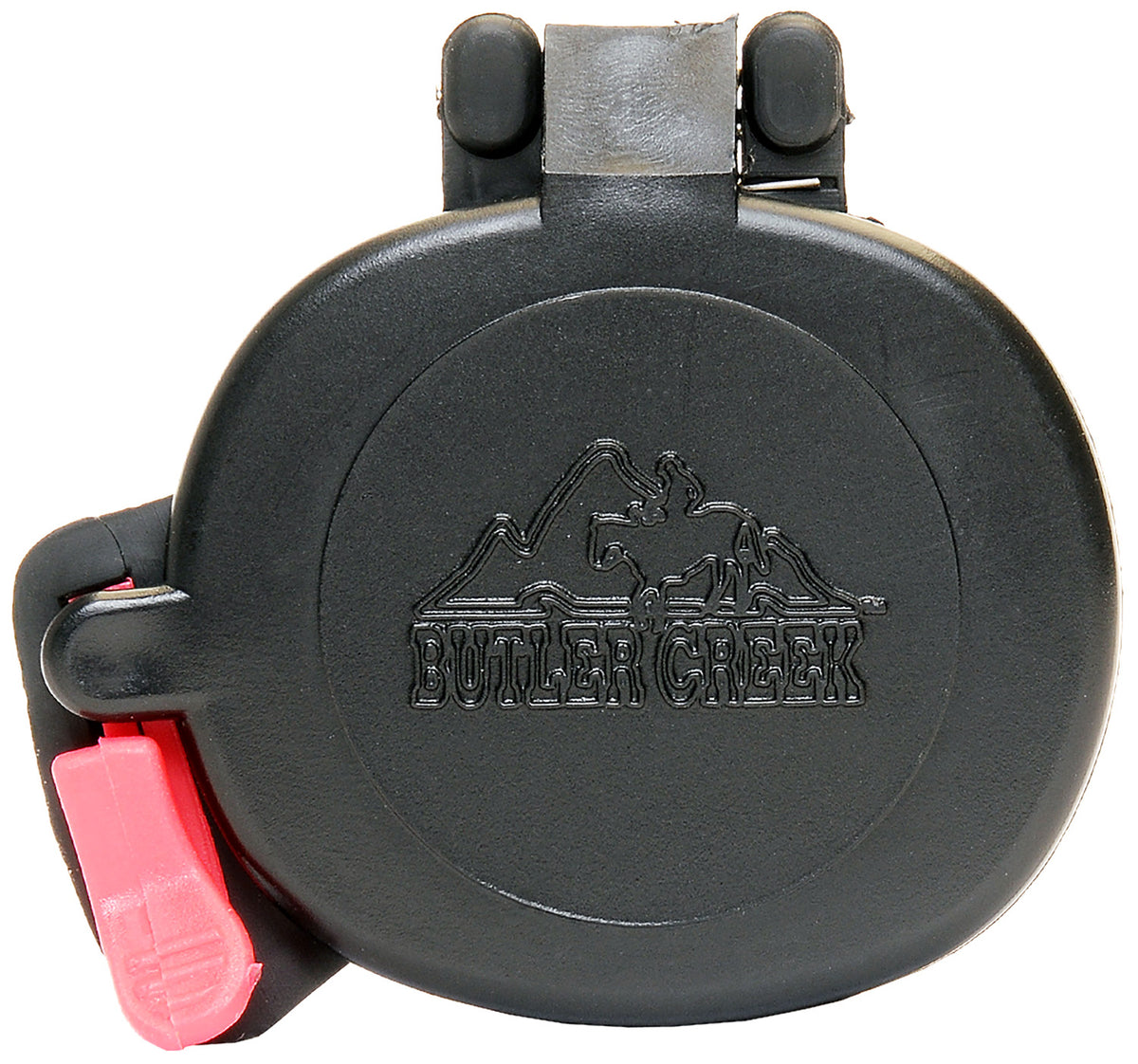 Butler Creek Flip-Open Eyepiece Scope Cover Size 15 Black Polymer 1.66"x1.45"