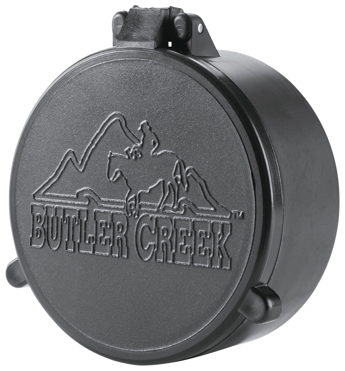 Butler Creek Flip-Open Objective Lens Cover 48mm Obj. Size 28 Black Polymer