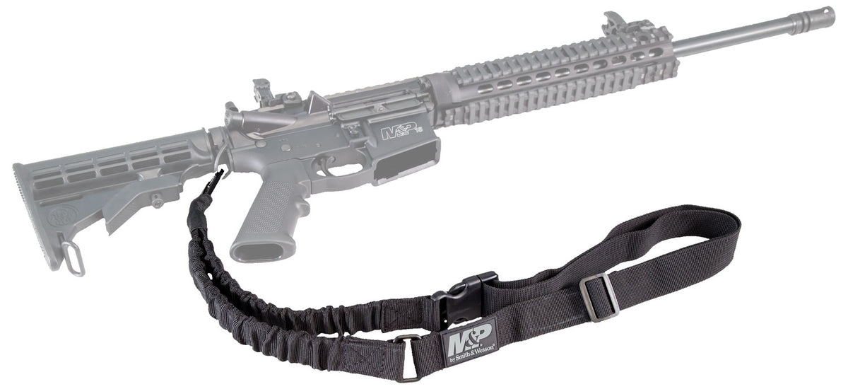 Smith & Wesson M&P 110030 Adjustable Single Point Bungee AR Sling Kit Black Nylon