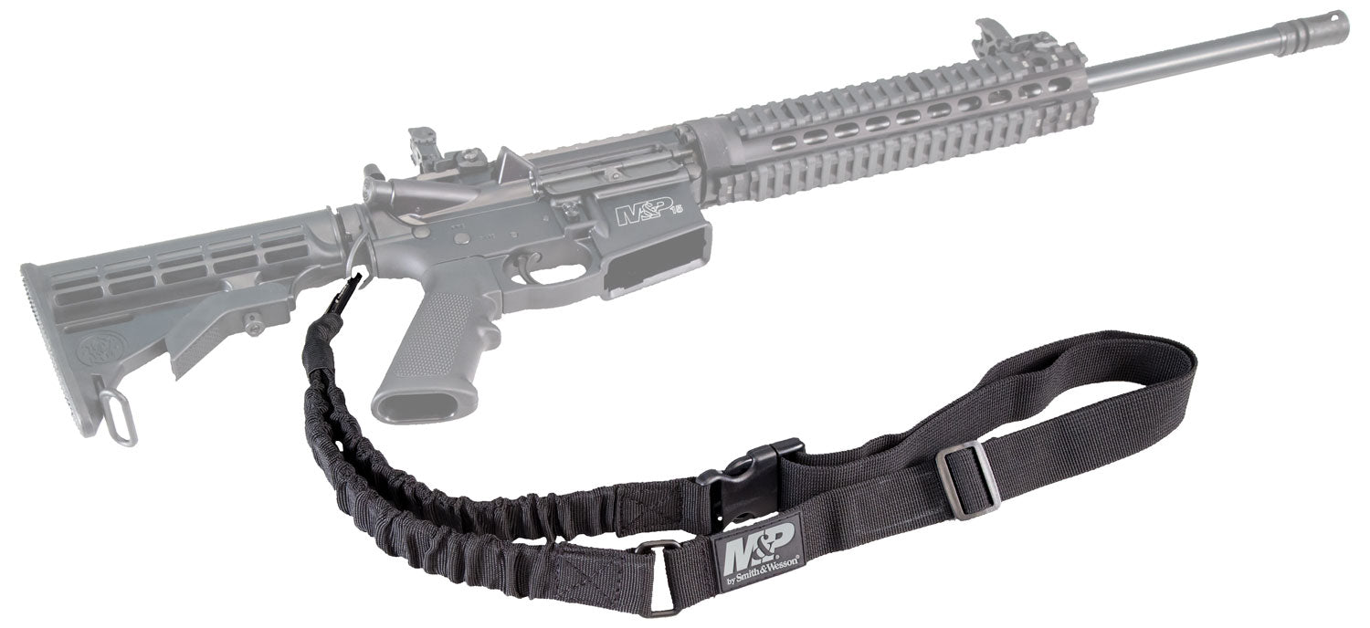 Smith & Wesson M&P 110030 Adjustable Single Point Bungee AR Sling Kit Black Nylon