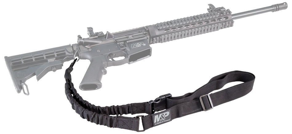 Smith & Wesson M&P 110030 Adjustable Single Point Bungee AR Sling Kit Black Nylon