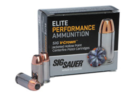 Sig Sauer .45 ACP/Auto E45AP250 Elite Performance V Crown Jacketed Hollow Point HP 230 Grain
