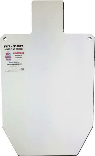 AR-MOR AR500 3/8" Thick Steel 66% IPSC Torso Shooting Target