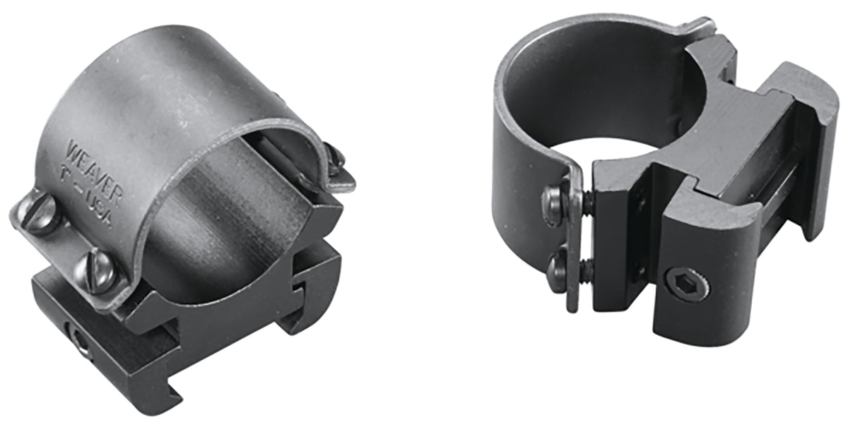 Weaver Mounts 49144 Sure Grip 1-Inch High Matte Black Windage Adjustable Scope Rings