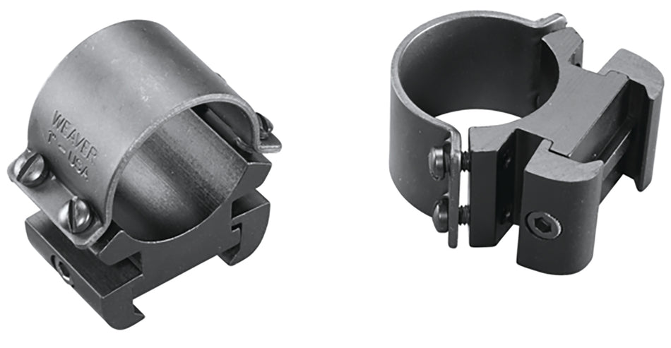 Weaver Mounts 49144 Sure Grip 1-Inch High Matte Black Windage Adjustable Scope Rings