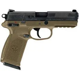 FN FNX-45 DA/SA Pistol, FDE/Black, Manual Safety, 15-Round Capacity