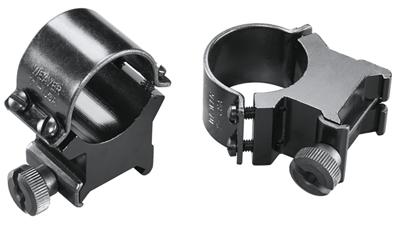 Weaver 49162 Sure Grip Quick Detach Rings Black 1" Extra High