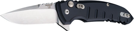 Hogue X1 Microflip Folding Knife 2.75" Drop Point Matte Black Aluminum