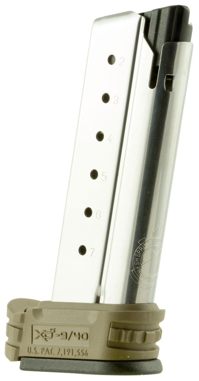 Springfield Armory XDS4007DE XD-S Magazine 7rd 40 S&W SS/Flat Dark Earth