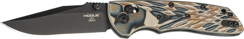 Hogue Deka Able Lock 3.25" Clip Point Blade G-Mascus FDE Folding Knife