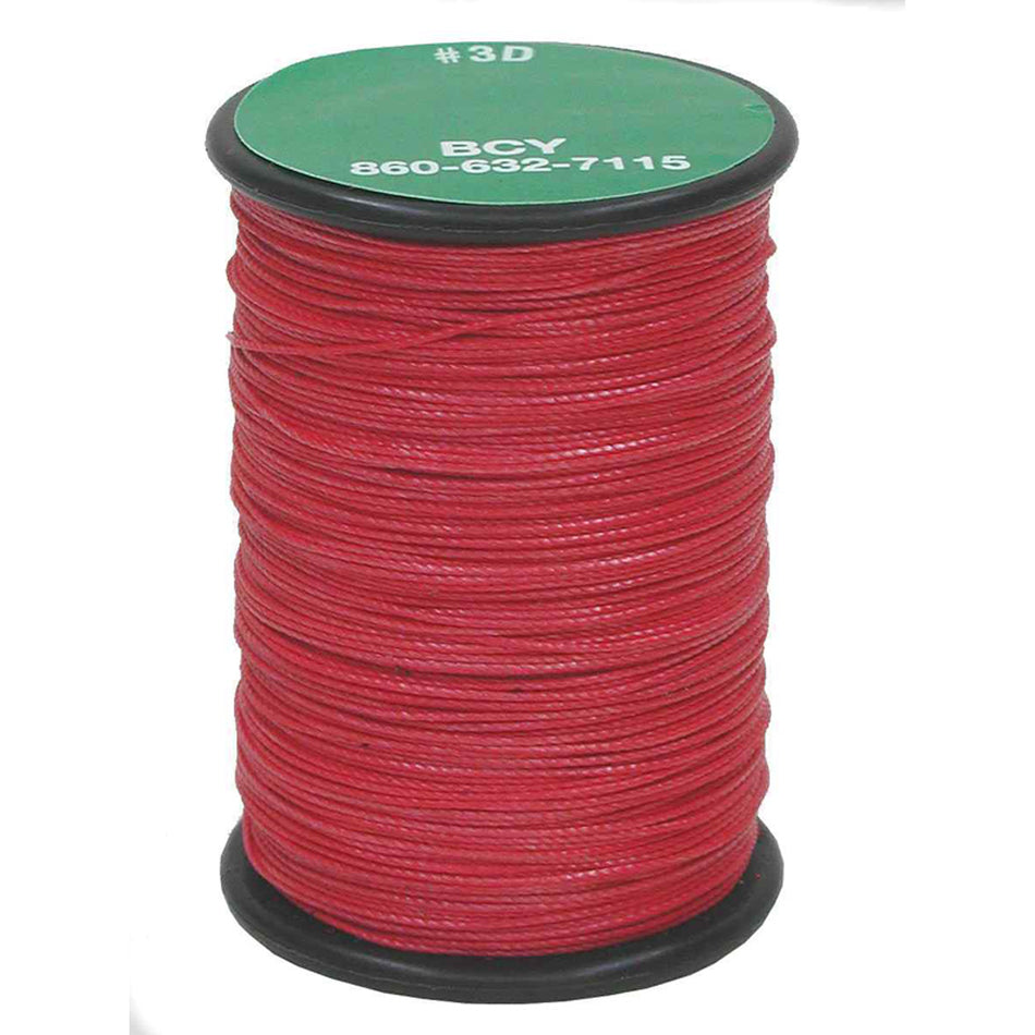 BCY 3D End Serving Material Red 120 Yards