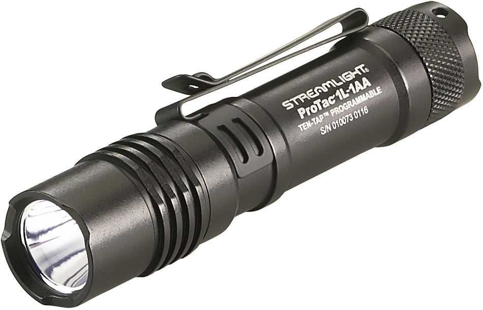 Streamlight ProTac 1L-1AA Everyday Carry Tactical Light Black 40/150/350 Lumens White LED
