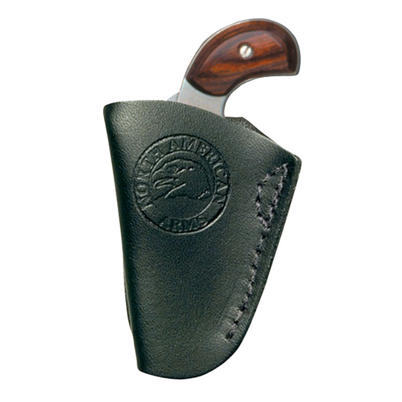NAA ITP Black Leather Holster with Metal Clip for 22 Magnum Models