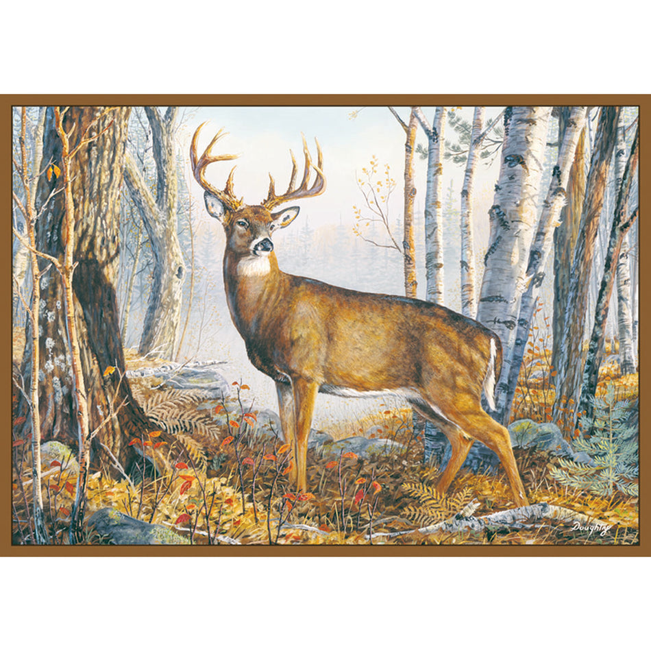 Custom Printed Rug Whitetail Buck 37" x 52"