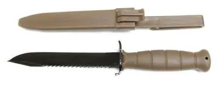 Glock Field Knife Dark Earth Finish with Saw Bulk