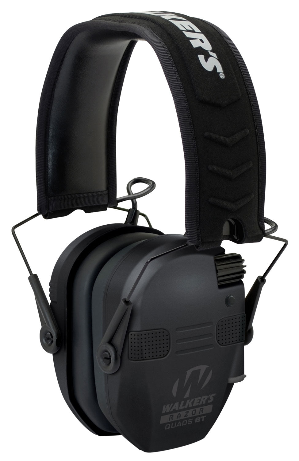Walker's Razor Slim Bluetooth Electronic Quad Ear Muff 23 dB Over the Head Black