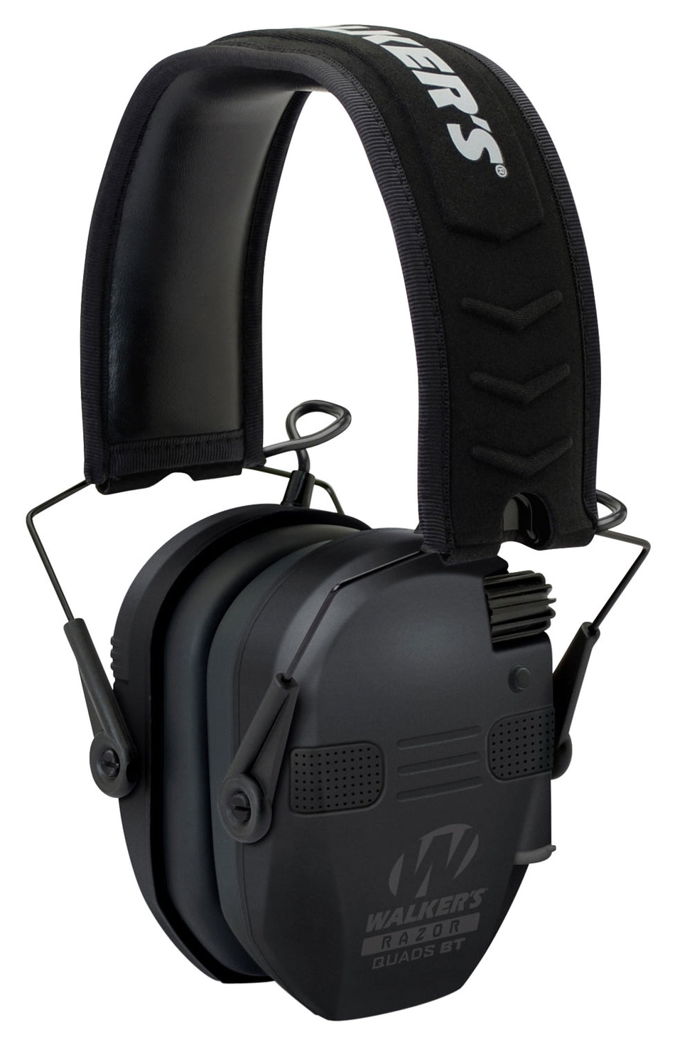 Walker's Razor Slim Bluetooth Electronic Quad Ear Muff 23 dB Over the Head Black