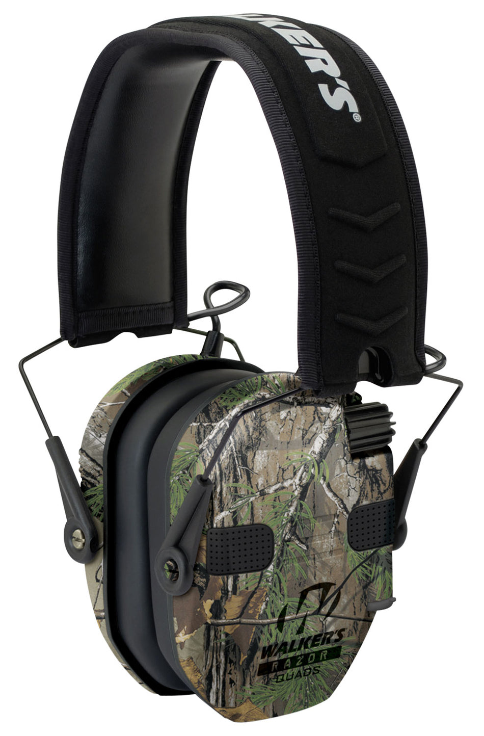 Walker's GWPRSEQMCMO Razor Slim Electronic Quad Muff 23 dB Realtree Xtra Camo Hearing Protection
