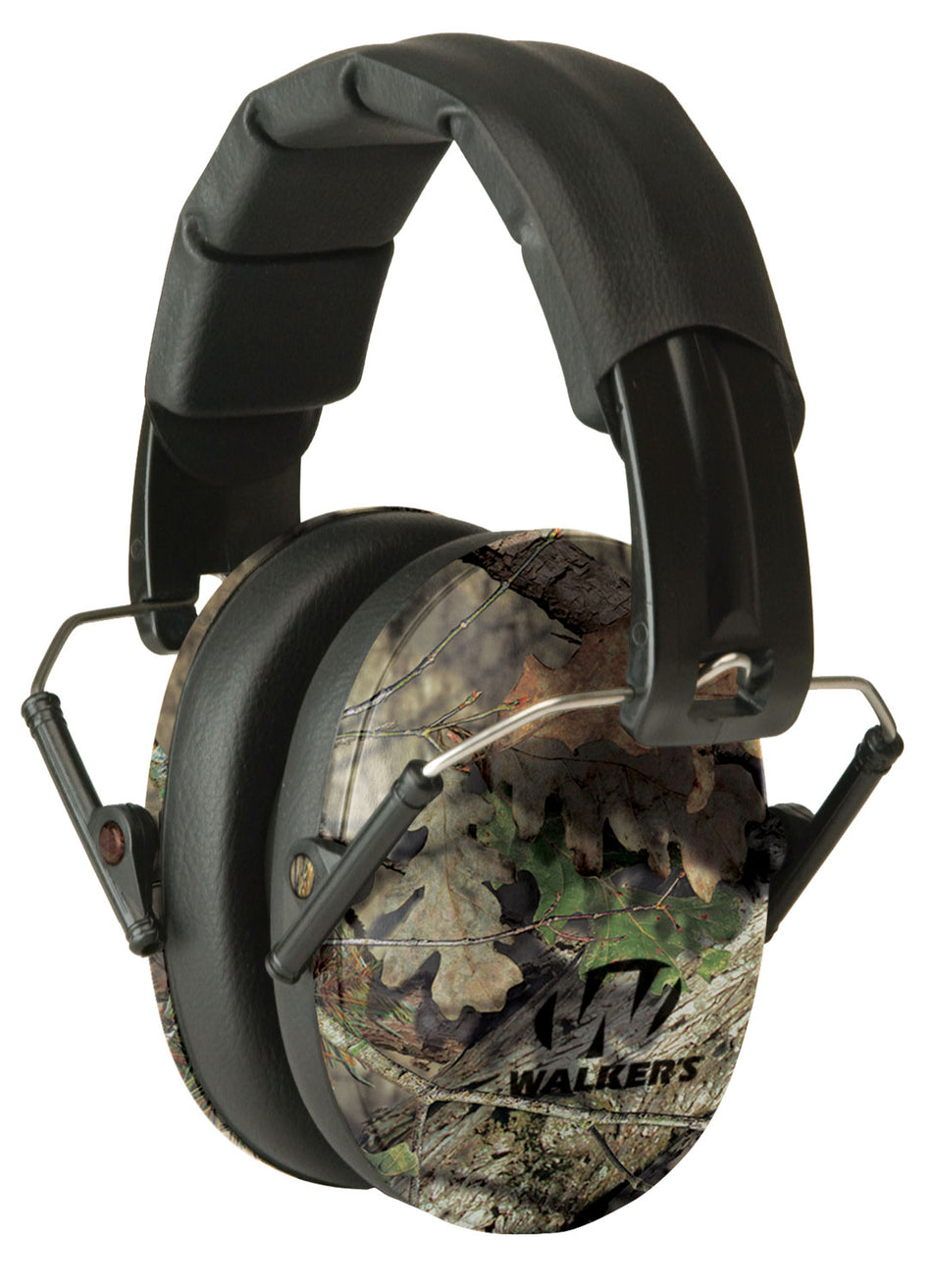 Walker's GWPFPM1CMO Pro Low Profile Folding Hearing Muff 22 dB Mossy Oak Camo/Black