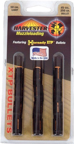 Harvester XTP Muzzleloader 50 Cal 250gr .452 Hornady XTP Sabot 12PK