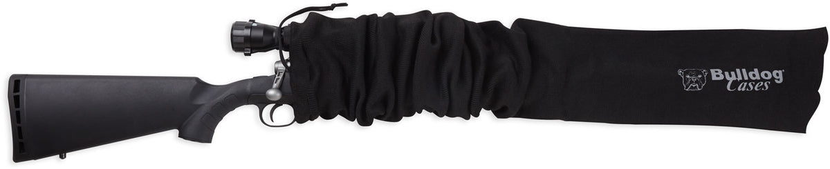 Bulldog BD152 Scoped Rifle Gun Sock 52" Black Moisture-Resistant with Silicone Treatment