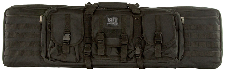 Bulldog BDT4037B BDT Tactical Single 37" Black Nylon Rifle Case with Padded Backstraps and Lockable Zippers