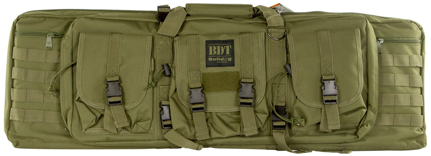 Bulldog BDT3536G BDT Tactical Single 36" Green Nylon Rifle Case with Padded Backstraps