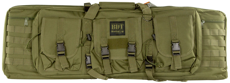 Bulldog BDT3536G BDT Tactical Single 36" Green Nylon Rifle Case with Padded Backstraps