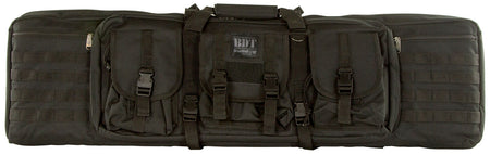 Bulldog BDT4043B BDT Tactical Single Black Nylon Rifle Case with Padded Backstraps and Padded Divider