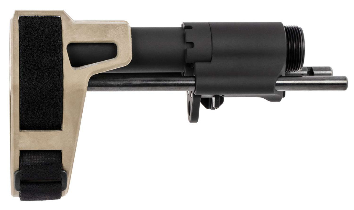 SB Tactical SB PDW Brace FDE/Black 3-Position Adjustable - Fits AR-15