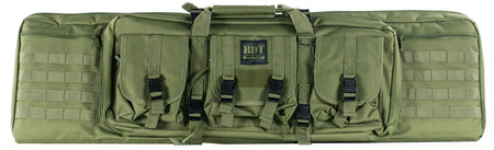 Bulldog BDT4043G BDT Tactical Single 43" Green Nylon Rifle Case with Accessory Pockets