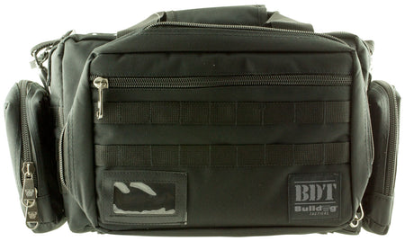 Bulldog BDT930B BDT Tactical Black XL MOLLE Range Bag with Large Main Compartment and Ammo Container
