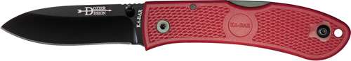 Ka-Bar Dozier Hunter 3" Drop Point Folder 7.25" OAL Red G10 Handle Pocket Clip
