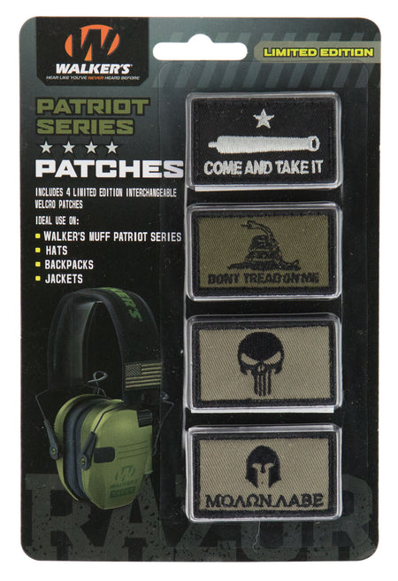 Walkers Patriot Muff Velcro Patch Kit Come & Take It Edition 4 Pairs GXPPATKIT