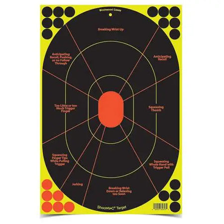 B/C Shoot-N-C Handgun Trainer Target Sheets 12 x 18 Inch 100pk