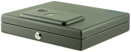Bulldog BD4055B Magnum Top-Load Biometric Pistol Vault Fingerprint Entry Black Powder Coated Steel 11.5x9.75x2.5