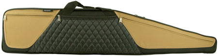 Bulldog BD36044 Elite Rifle Case 44" Black/Tan Water-Resistant Nylon with Impact-Resistant Padding