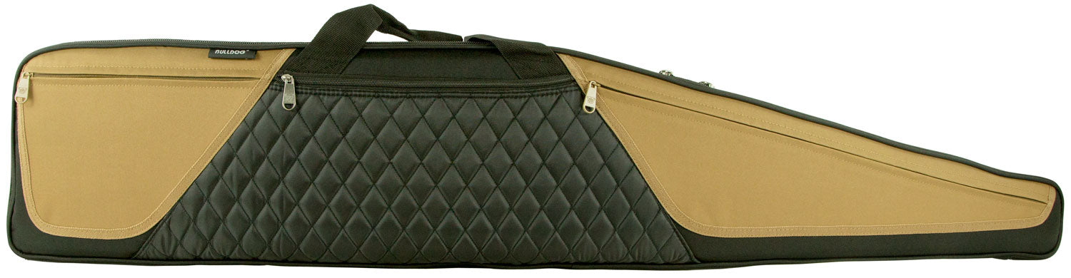 Bulldog BD360 Elite Rifle Case 48" Black/Tan Water-Resistant Nylon with Impact-Resistant Padding