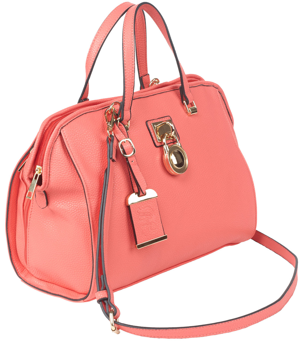 Bulldog BDP026 Coral Leather Satchel Purse with Holster for Small Pistols and Revolvers Ambidextrous