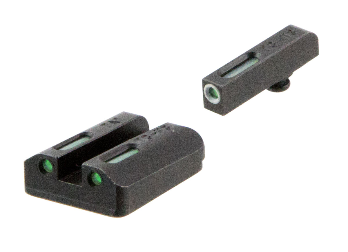 TruGlo TFX TG13TA2A Day/Night Tritium & Fiber Optic Iron Sights - White Outline
