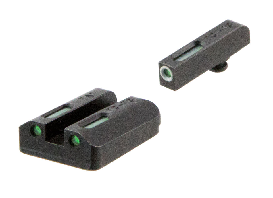 TruGlo TFX TG13TA2A Day/Night Tritium & Fiber Optic Iron Sights - White Outline